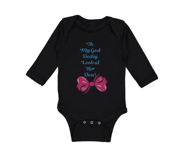 Long Sleeve Bodysuit Baby Oh My God Becky Look at Her Bow Funny Humor Cotton