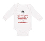 Long Sleeve Bodysuit Baby Night Blur Remember Sucking Titties Funny Cotton