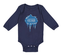 Long Sleeve Bodysuit Baby I Survived The Ice Age Boy & Girl Clothes Cotton