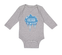 Long Sleeve Bodysuit Baby I Survived The Ice Age Boy & Girl Clothes Cotton