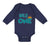 Long Sleeve Bodysuit Baby Wild 1 Year Old First Birthday Funny Humor Style E
