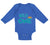 Long Sleeve Bodysuit Baby Wild 1 Year Old First Birthday Funny Humor Style E
