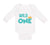 Long Sleeve Bodysuit Baby Wild 1 Year Old First Birthday Funny Humor Style E