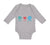 Long Sleeve Bodysuit Baby Peace Love Geology Teacher School Education Cotton