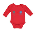 Long Sleeve Bodysuit Baby Peace Love Geology Teacher School Education Cotton
