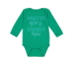 Long Sleeve Bodysuit Baby Pretty Eyes and Chunky Thighs Funny Boy & Girl Clothes