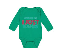Long Sleeve Bodysuit Baby Excuse Me I Just Burped Funny Humor Boy & Girl Clothes - Cute Rascals