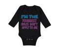 Long Sleeve Bodysuit Baby I'M The Youngest Rules Don'T Apply to Me Funny Humor