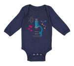 Long Sleeve Bodysuit Baby Science Geek Teacher School Education Cotton