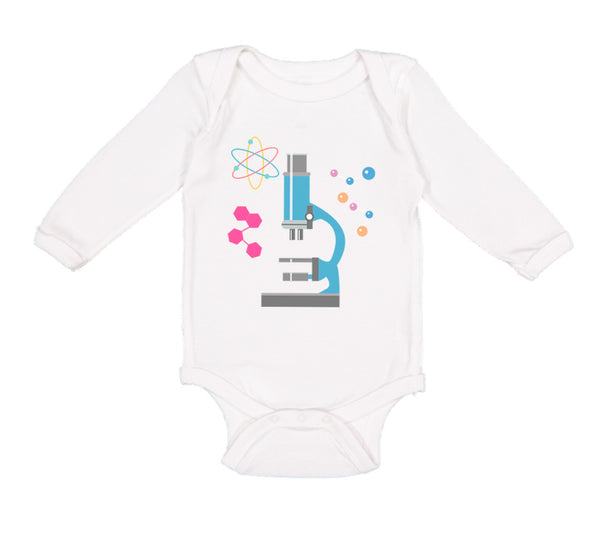Long Sleeve Bodysuit Baby Science Geek Teacher School Education Cotton