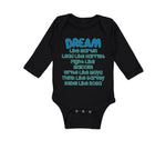 Long Sleeve Bodysuit Baby Dream like Martin Lead Harriet Fight Malcom Cotton - Cute Rascals