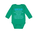 Long Sleeve Bodysuit Baby Dream like Martin Lead Harriet Fight Malcom Cotton - Cute Rascals