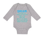 Long Sleeve Bodysuit Baby Dream like Martin Lead Harriet Fight Malcom Cotton - Cute Rascals