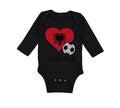 Long Sleeve Bodysuit Baby Albanian Soccer Albania Football Football Cotton