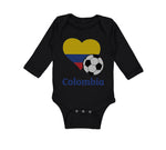 Long Sleeve Bodysuit Baby Colombian Soccer Colombia Football Boy & Girl Clothes - Cute Rascals
