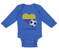 Long Sleeve Bodysuit Baby Colombian Soccer Colombia Football Boy & Girl Clothes