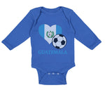 Long Sleeve Bodysuit Baby Guatemalan Soccer Guatemala Football Cotton - Cute Rascals