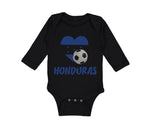 Long Sleeve Bodysuit Baby Honduran Soccer Honduras Football Football Cotton - Cute Rascals