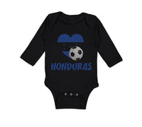 Long Sleeve Bodysuit Baby Honduran Soccer Honduras Football Football Cotton - Cute Rascals
