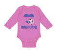 Long Sleeve Bodysuit Baby Honduran Soccer Honduras Football Football Cotton