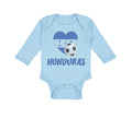 Long Sleeve Bodysuit Baby Honduran Soccer Honduras Football Football Cotton