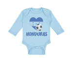Long Sleeve Bodysuit Baby Honduran Soccer Honduras Football Football Cotton - Cute Rascals