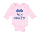 Long Sleeve Bodysuit Baby Honduran Soccer Honduras Football Football Cotton - Cute Rascals