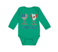 Long Sleeve Bodysuit Baby 50% American + 50% Canadian = 100% Cute Cotton