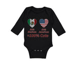 Long Sleeve Bodysuit Baby 50% Mexican 50% American = 100% Cute Cotton - Cute Rascals