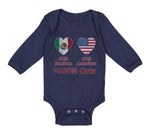 Long Sleeve Bodysuit Baby 50% Mexican 50% American = 100% Cute Cotton - Cute Rascals