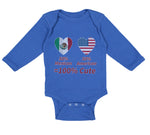 Long Sleeve Bodysuit Baby 50% Mexican 50% American = 100% Cute Cotton - Cute Rascals