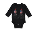 Long Sleeve Bodysuit Baby 50% British 50% American = 100% Cute Cotton