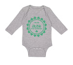 Long Sleeve Bodysuit Baby I'M So Irish I Poop Shamrocks Boy & Girl Clothes