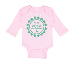 Long Sleeve Bodysuit Baby I'M So Irish I Poop Shamrocks Boy & Girl Clothes