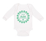 Long Sleeve Bodysuit Baby I'M So Irish I Poop Shamrocks Boy & Girl Clothes