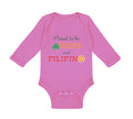 Long Sleeve Bodysuit Baby Proud to Be Irish and Filipino Boy & Girl Clothes
