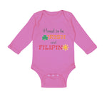 Long Sleeve Bodysuit Baby Proud to Be Irish and Filipino Boy & Girl Clothes