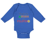 Long Sleeve Bodysuit Baby Proud to Be Irish and Filipino Boy & Girl Clothes