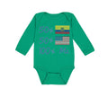 Long Sleeve Bodysuit Baby 50%Ecuador + 50% American = 100% Me Boy & Girl Clothes