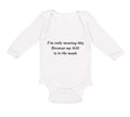 Long Sleeve Bodysuit Baby I'M Only Wearing This Because My Kilt Is in Wash