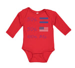 Long Sleeve Bodysuit Baby 50% Honduran + 50% Usa = 100% Me Boy & Girl Clothes - Cute Rascals
