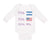 Long Sleeve Bodysuit Baby 50% Honduran + 50% Usa = 100% Me Boy & Girl Clothes - Cute Rascals