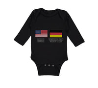 Long Sleeve Bodysuit Baby Made in America - Engineered with German Parts Cotton