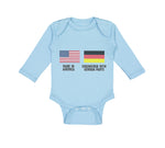 Long Sleeve Bodysuit Baby Made in America - Engineered with German Parts Cotton