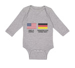 Long Sleeve Bodysuit Baby Made in America - Engineered with German Parts Cotton