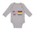 Long Sleeve Bodysuit Baby Made in America - Engineered with German Parts Cotton