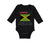 Long Sleeve Bodysuit Baby I Love My Jamaican Dad Style B Boy & Girl Clothes