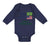 Long Sleeve Bodysuit Baby 50% Brazilian + 50% American = 100% Awesome Cotton - Cute Rascals