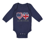 Long Sleeve Bodysuit Baby 50% British + 50% American = 100% Cute Cotton - Cute Rascals