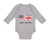 Long Sleeve Bodysuit Baby 50% British + 50% American = 100% Cute Cotton - Cute Rascals